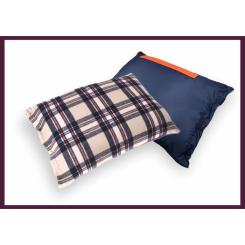 Плед Home Line 4 в 1 клетка оранжевая 140х190см Фото 1