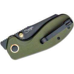 Нож CJRB Maileah Large Black Blade Green Фото 2