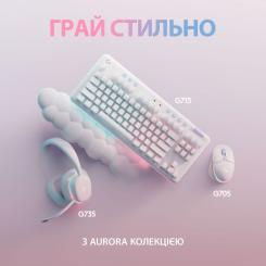 Мышка Logitech G705 Gaming Wireless/Bluetooth White Фото 9