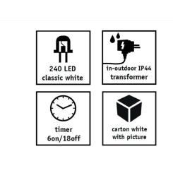 Гирлянда Luca Lighting подвесная Канделябр 1х0,3м белый Фото 6