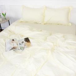 Постельное белье MirSon Satin Stripe 30-0002SoftYellow 160х220 Сімейний Фото 2