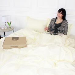 Постельное белье MirSon Satin Stripe 30-0002SoftYellow 160х220 Сімейний Фото 6