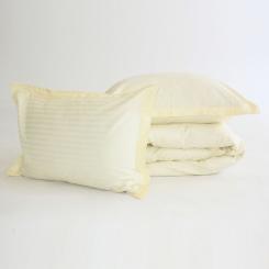 Постельное белье MirSon Satin Stripe 30-0002SoftYellow 160х220 Сімейний Фото 8