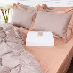 Постельное белье MirSon Satin Жаккард Golden wheat 160х220 Фото 1