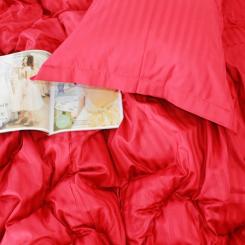 Постельное белье MirSon SatinStripe 30-0018Red 175х210 Двуспальный Фото 2