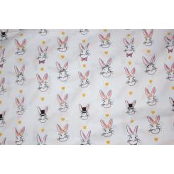 Постельное белье MirSon Бязь 17-0529 Bunnies white Односпальний Фото 5