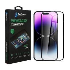 Стекло защитное BeCover Apple iPhone 14 Pro Max Black Фото