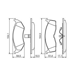 Тормозные колодки Bosch 0 986 424 363 Фото 2