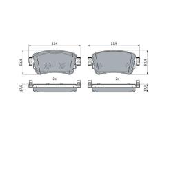 Тормозные колодки Bosch 0 986 424 437 Фото 2