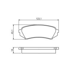Тормозные колодки Bosch 0 986 424 641 Фото 1