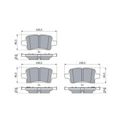Тормозные колодки Bosch 0 986 424 839 Фото