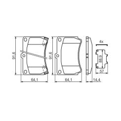 Тормозные колодки Bosch 0 986 461 141 Фото 4