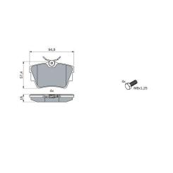 Тормозные колодки Bosch 0 986 494 040 Фото 2