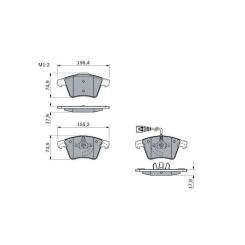 Тормозные колодки Bosch 0 986 494 107 Фото 1