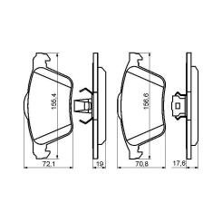 Тормозные колодки Bosch 0 986 494 158 Фото 1
