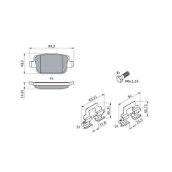 Тормозные колодки Bosch 0 986 494 214 Фото