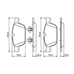 Тормозные колодки Bosch 0 986 494 305 Фото 1