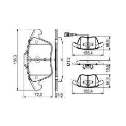Тормозные колодки Bosch 0 986 494 372 Фото 4