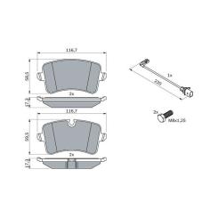 Тормозные колодки Bosch 0 986 494 488 Фото