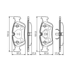 Тормозные колодки Bosch 0 986 495 060 Фото