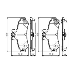 Тормозные колодки Bosch 0 986 495 173 Фото