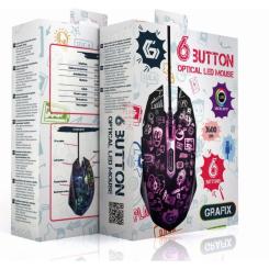 Мышка Gembird MUS-6B-GRAFIX-01 USB Black Фото 8