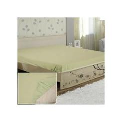 Простынь Ярослав на резинке бязь 05 оливковый 200х180х20 Фото