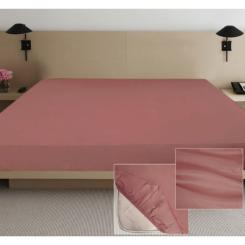 Простынь Ярослав на резинке сатин 07 лиловый 200х180х20 Фото