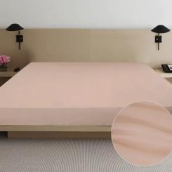 Простынь Ярослав сатин 01 бежевый 180х215 Фото