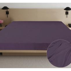 Простынь Ярослав сатин 09 сливовый 220х240 Фото