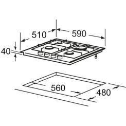 Варочная поверхность Interline HGS 563 FGK XM Фото 6