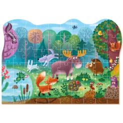 Пазл DoDo Чудо-звери в лесу, 60 элементов Фото 2