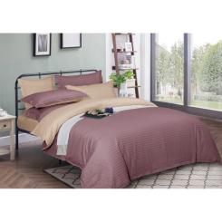 Пододеяльник MirSon Satin Stripe 30-0008 + 30-0004 Waleis 110х140 см Фото