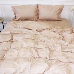 Пододеяльник MirSon Satin Stripe 30-0004 Cream 160х220 см Фото
