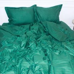 Пододеяльник MirSon Satin Stripe 30-0017 Green 200х220 см Фото