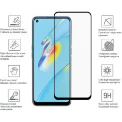 Стекло защитное Drobak OPPO A76 Black Frame A+ Фото 1