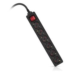 Сетевой фильтр питания REAL-EL RS-6 Protect M 3m, black Фото 9