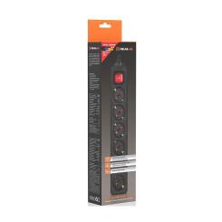 Сетевой фильтр питания REAL-EL RS-6 Protect M 3m, black Фото 10