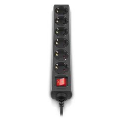 Сетевой фильтр питания REAL-EL RS-6 Protect M 3m, black Фото 2