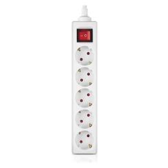 Сетевой фильтр питания REAL-EL RS-Protect M 5m, white Фото 1