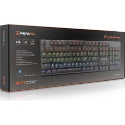 Клавиатура REAL-EL M 13 USB Grey Фото 9
