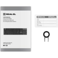 Клавиатура REAL-EL M 13 USB Grey Фото 8