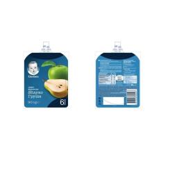 Детское пюре Gerber Pouch Яблоко и груша, 90 г Фото 2