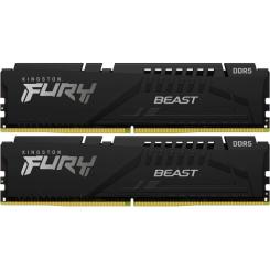Модуль памяти для компьютера Kingston Fury (ex.HyperX) DDR5 64GB (2x32GB) 5600 MHz FURY Beast Black Фото