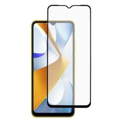 Стекло защитное Dengos Full Glue Poco C40 black frame Фото 1