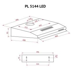 Вытяжка кухонная Perfelli PL 5144 I LED Фото 10