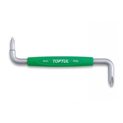 Отвертка Toptul вороток крестовая S-образная PH1xPH2 Фото