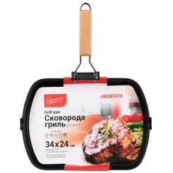 Сковорода Ardesto Gemini Baceno Grill 34х24 см Фото 2