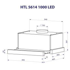 Вытяжка кухонная Minola HTL 5614 BLF 1000 LED Фото 11