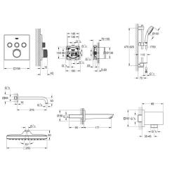 Душевой гарнитур Grohe QuickFix UA202801C3 Фото 7